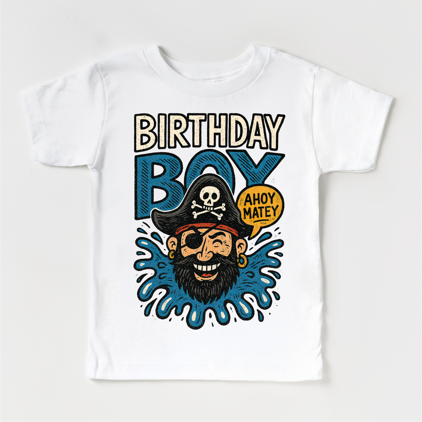 Pirate Birthday Boy Shirt - Boys Birthday Tee MZ32-Miller Ranch TX