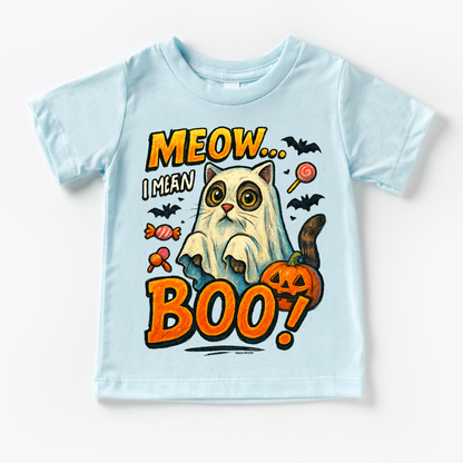 Meow.. I Mean Boo Halloween Cat Shirt - Halloween Tee-Miller Ranch TX