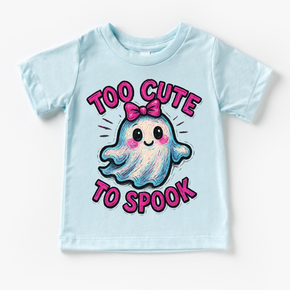 Too Cute To Spook Halloween Shirt - Girls Halloween Tee-Miller Ranch TX