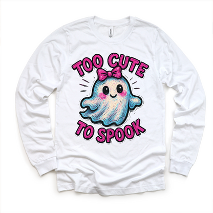 Too Cute To Spook Halloween Shirt - Girls Halloween Tee-Miller Ranch TX