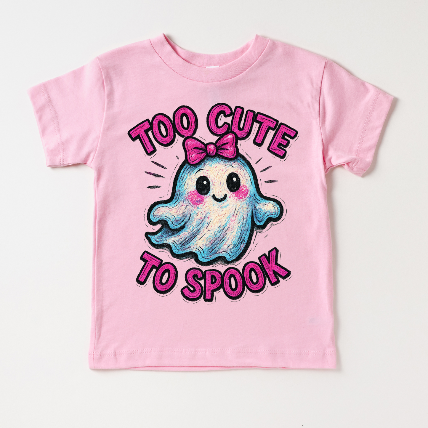 Too Cute To Spook Halloween Shirt - Girls Halloween Tee-Miller Ranch TX