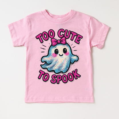 Too Cute To Spook Halloween Shirt - Girls Halloween Tee-Miller Ranch TX