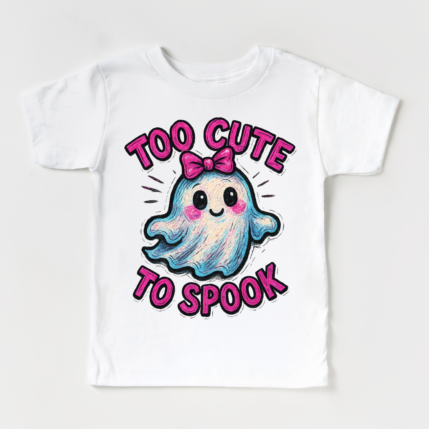 Too Cute To Spook Halloween Shirt - Girls Halloween Tee-Miller Ranch TX