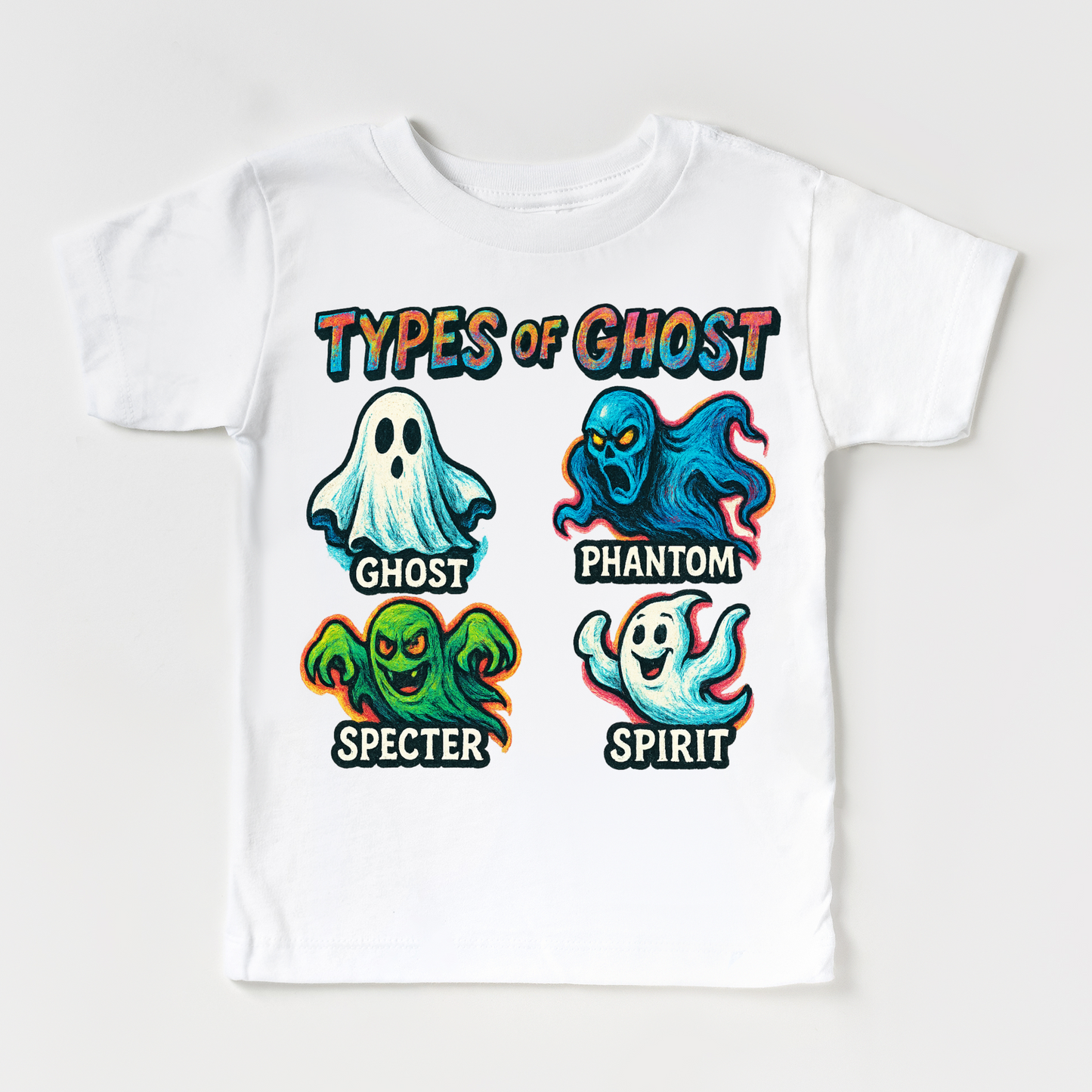 Types Of Ghost Halloween Shirt - Halloween Tee-Miller Ranch TX