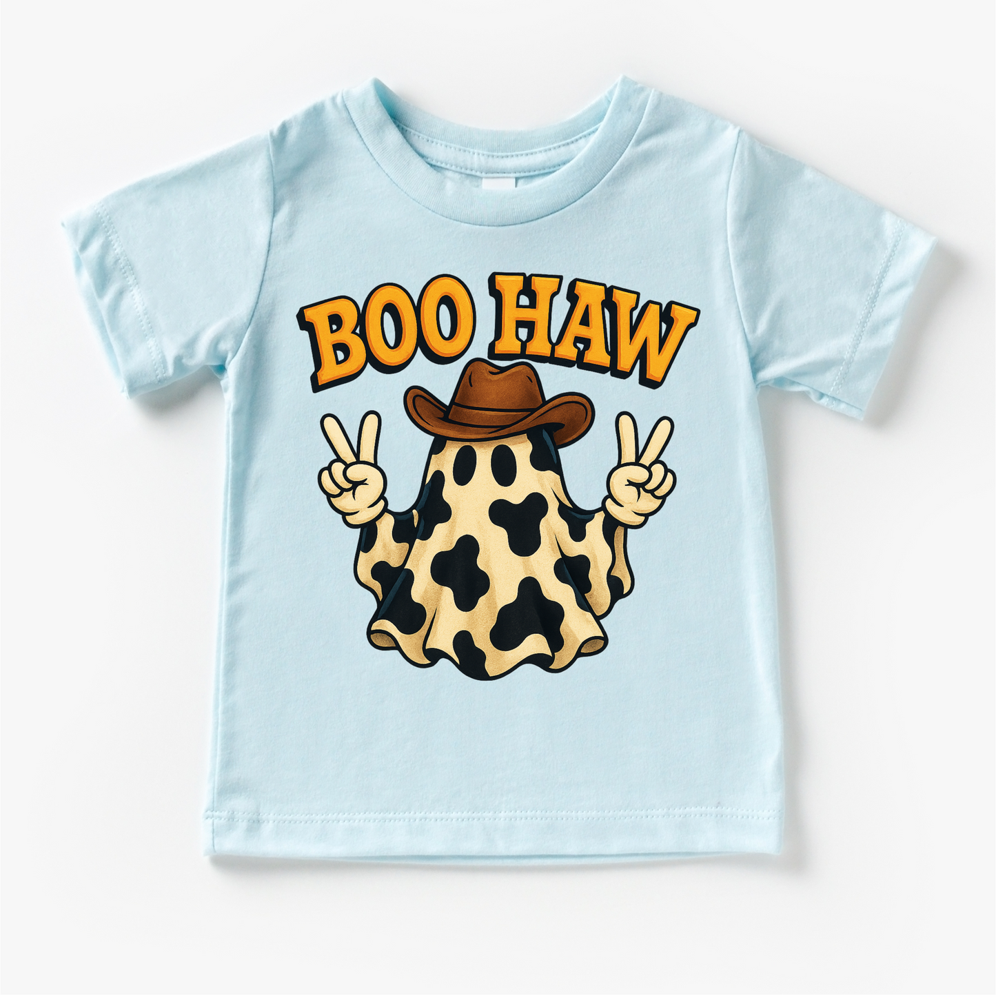 Boo How Cowboy Ghost Halloween Shirt - Western Halloween Tee-Miller Ranch TX