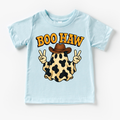Boo How Cowboy Ghost Halloween Shirt - Western Halloween Tee-Miller Ranch TX
