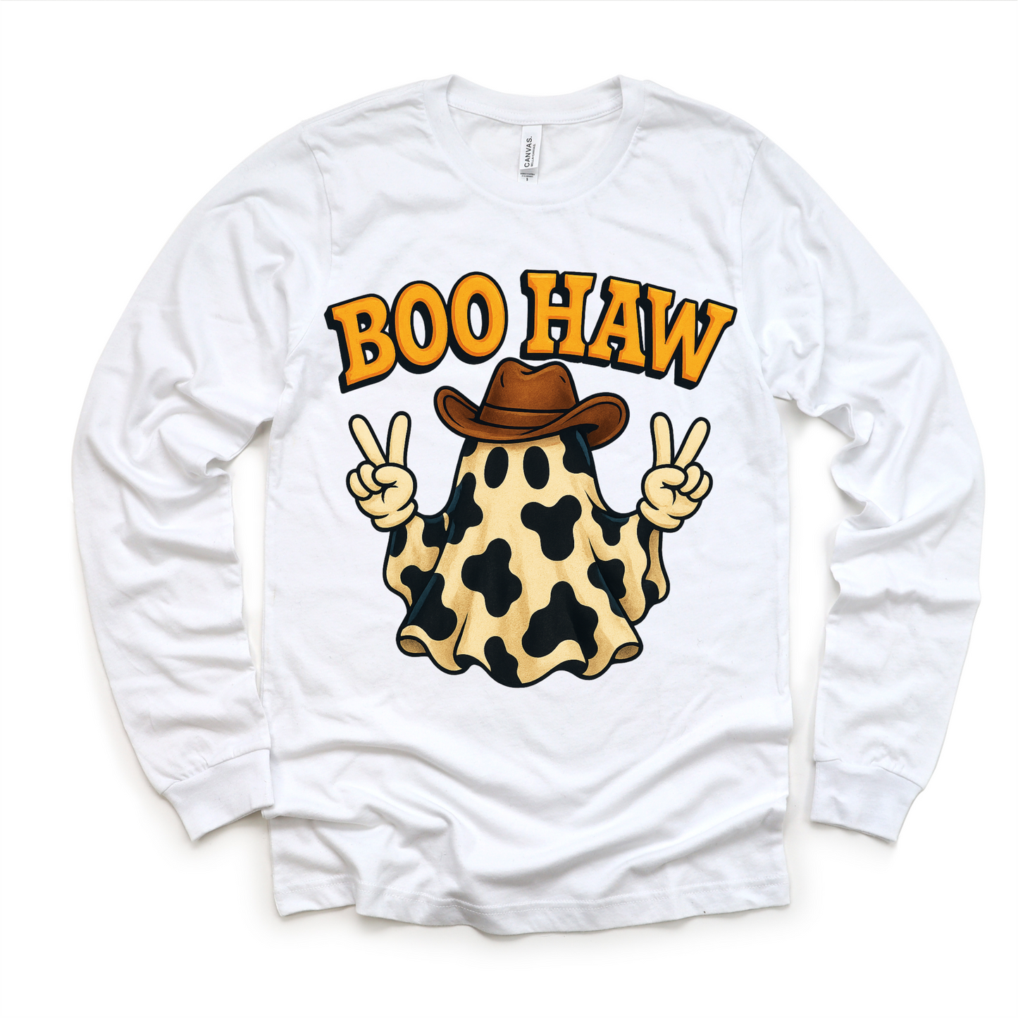 Boo How Cowboy Ghost Halloween Shirt - Western Halloween Tee-Miller Ranch TX