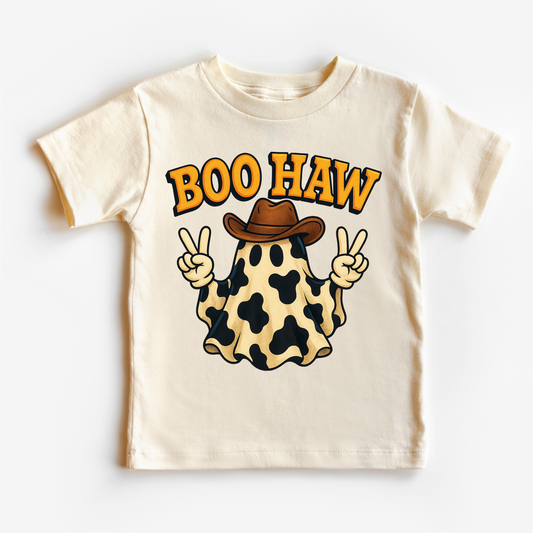 Boo How Cowboy Ghost Halloween Shirt - Western Halloween Tee-Miller Ranch TX