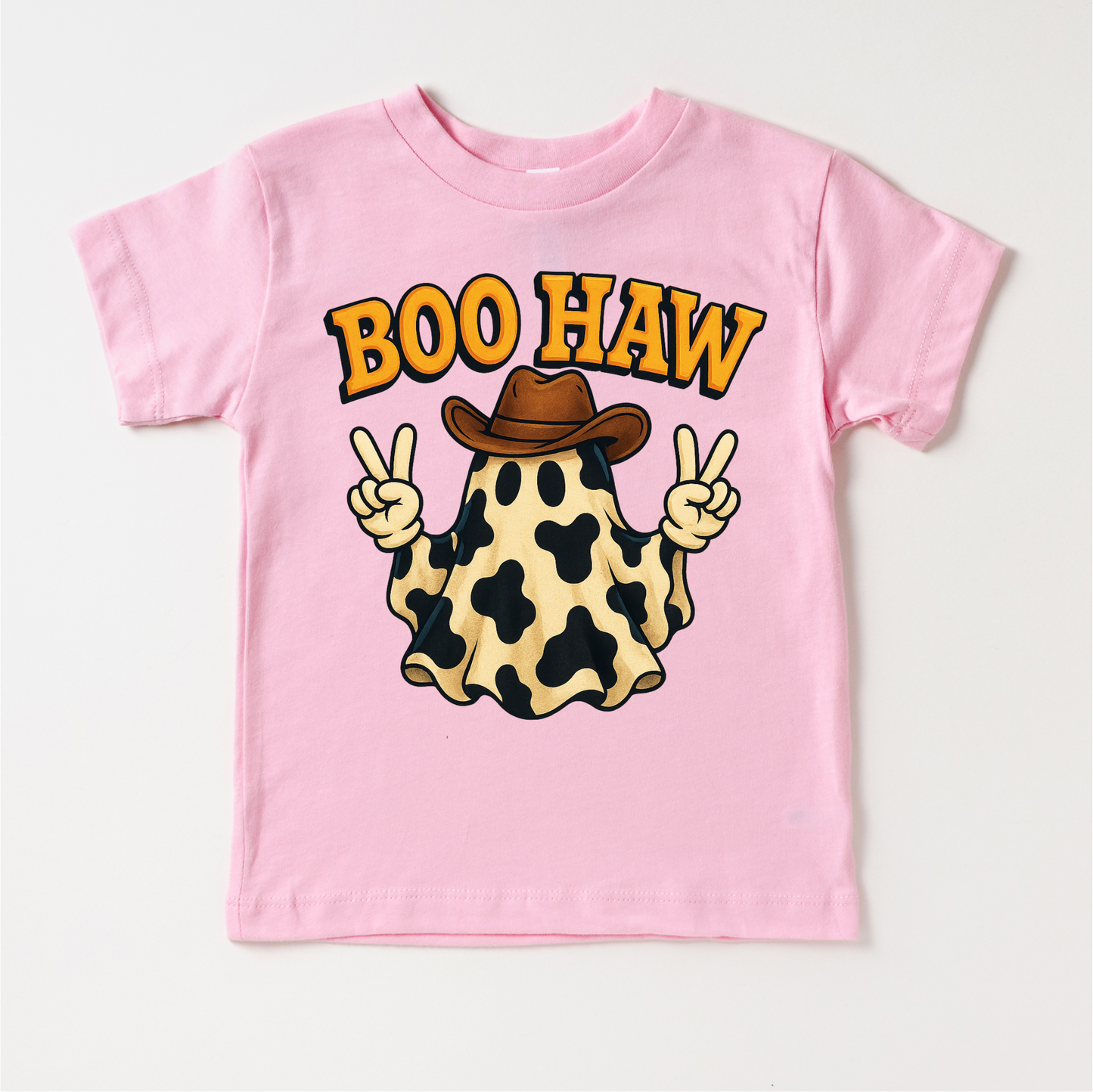 Boo How Cowboy Ghost Halloween Shirt - Western Halloween Tee-Miller Ranch TX