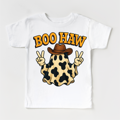 Boo How Cowboy Ghost Halloween Shirt - Western Halloween Tee-Miller Ranch TX