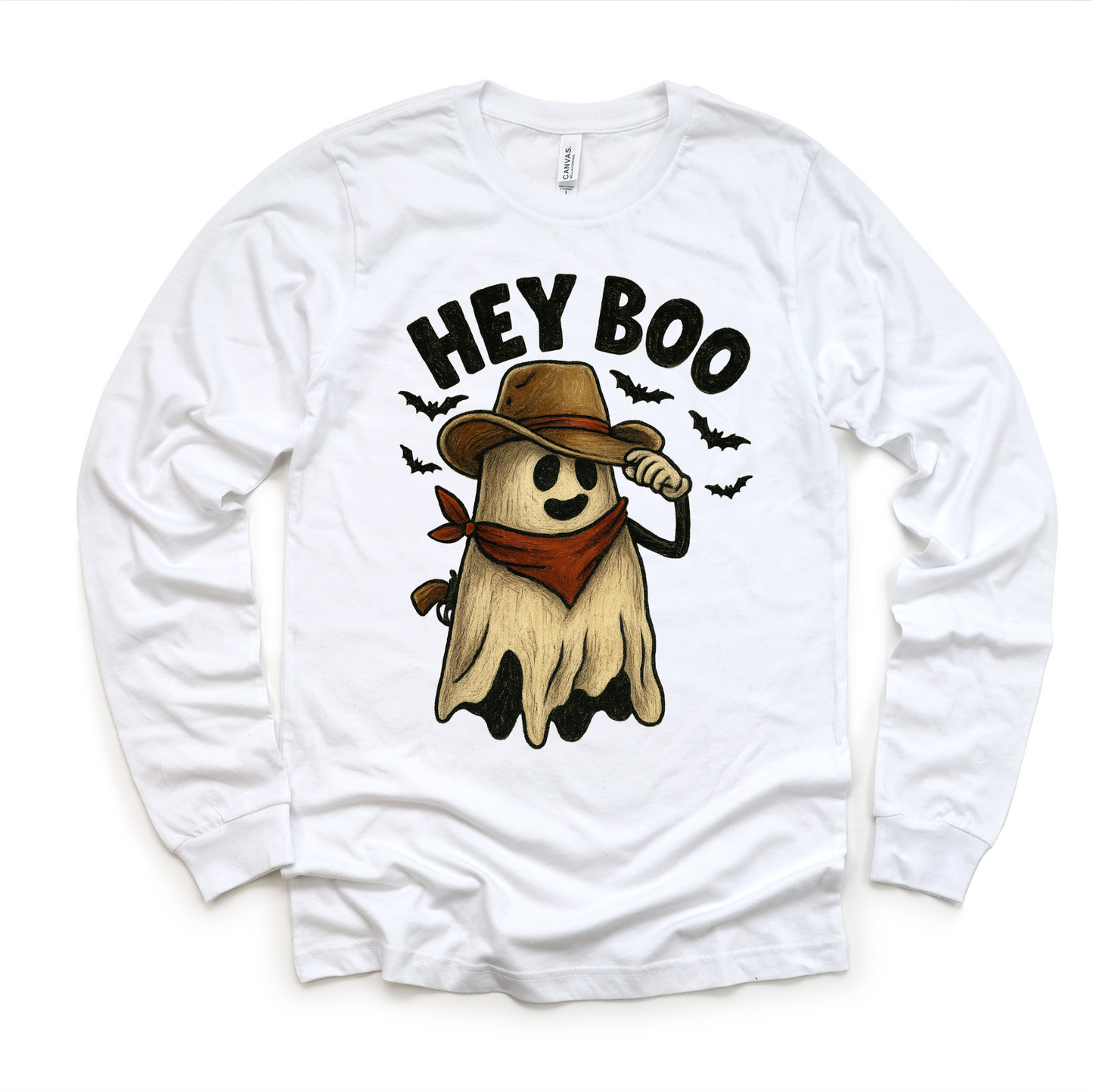 Hey Boo Western Halloween Shirt - Halloween Tee-Miller Ranch TX