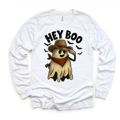 Hey Boo Western Halloween Shirt - Halloween Tee-Miller Ranch TX