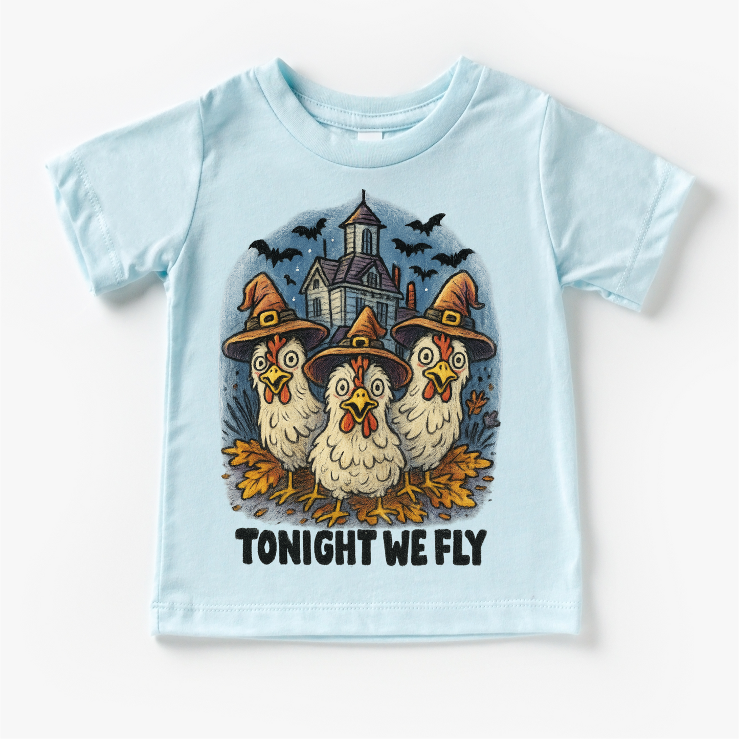 Tonight We Fly Chicken Witch Halloween Shirt - Halloween Tee-Miller Ranch TX