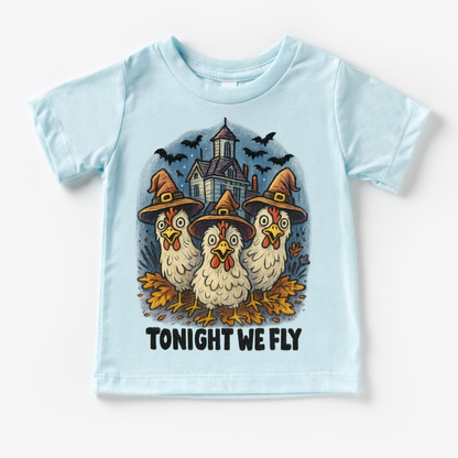 Tonight We Fly Chicken Witch Halloween Shirt - Halloween Tee-Miller Ranch TX