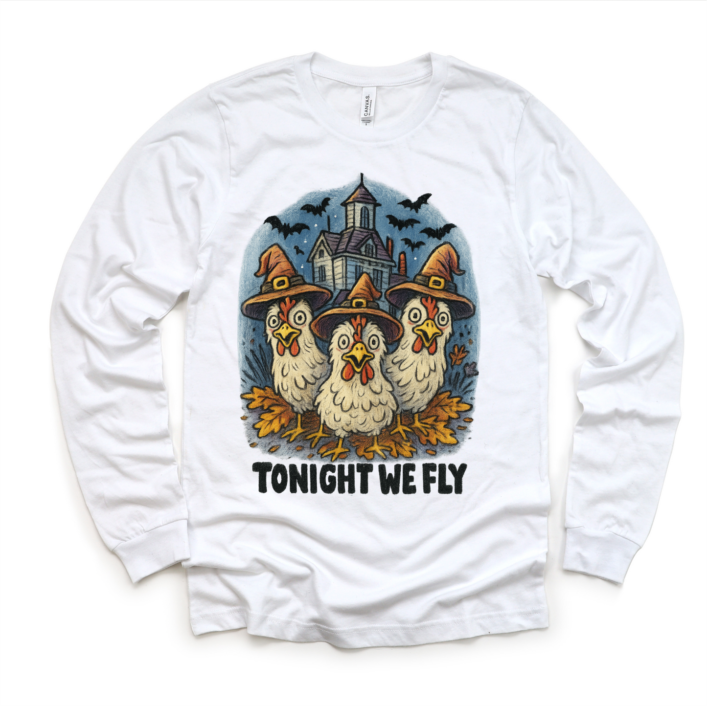 Tonight We Fly Chicken Witch Halloween Shirt - Halloween Tee-Miller Ranch TX