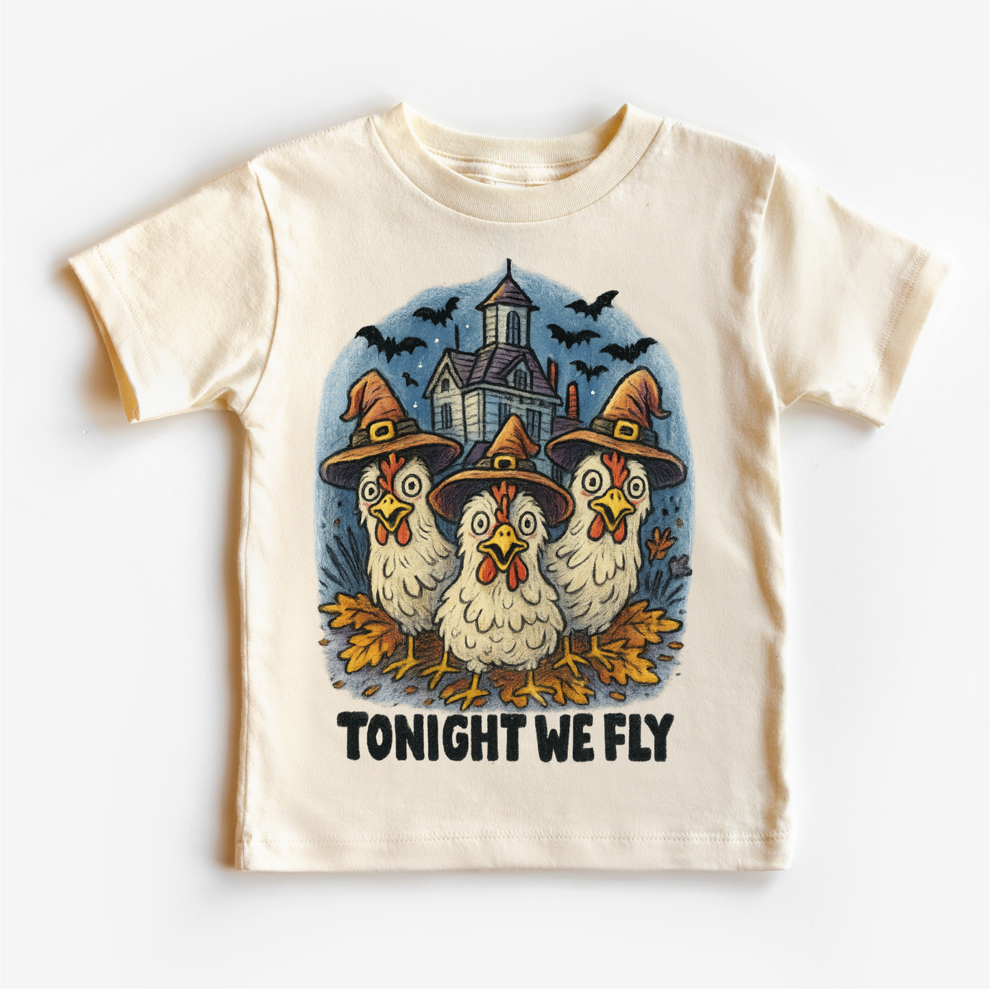 Tonight We Fly Chicken Witch Halloween Shirt - Halloween Tee-Miller Ranch TX
