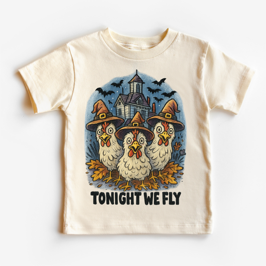 Tonight We Fly Chicken Witch Halloween Shirt - Halloween Tee-Miller Ranch TX