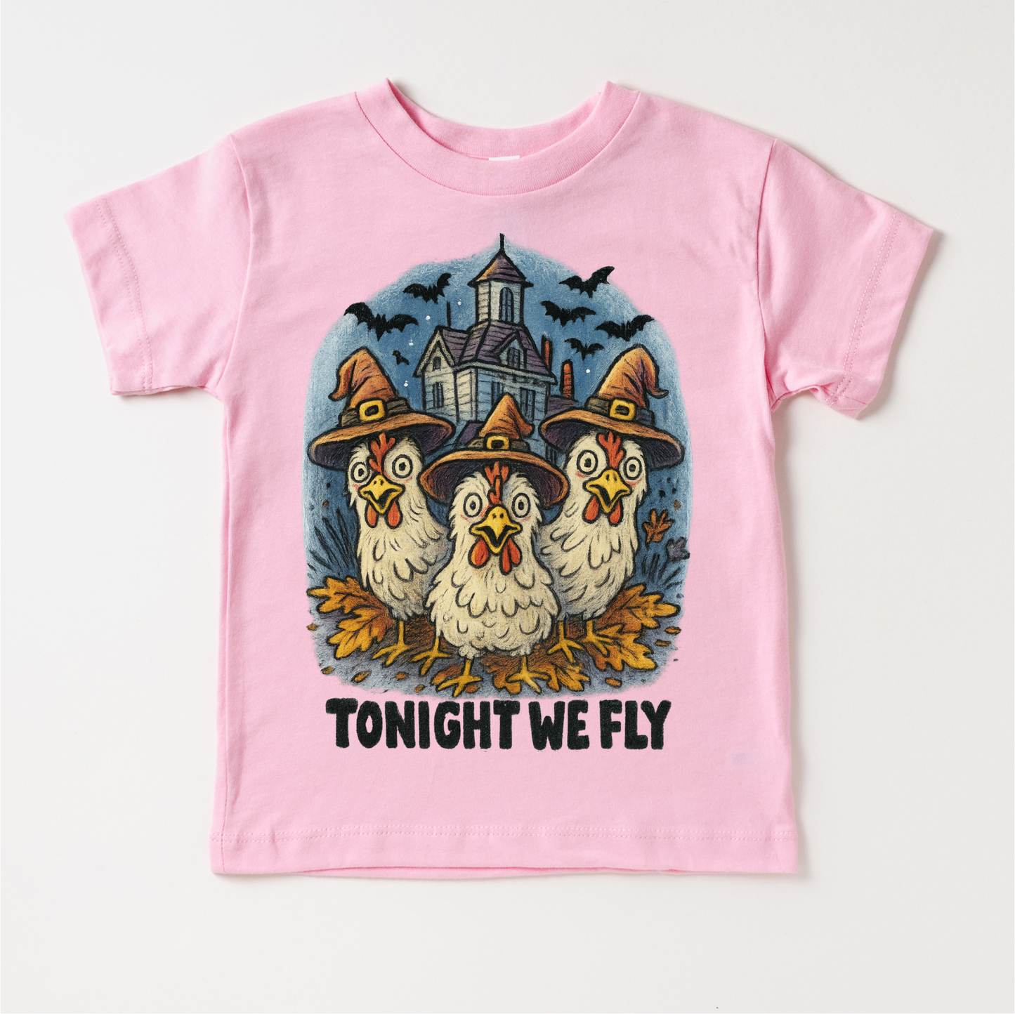 Tonight We Fly Chicken Witch Halloween Shirt - Halloween Tee-Miller Ranch TX
