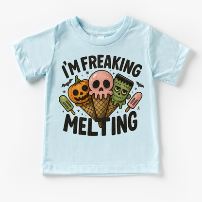 I'm Freaking Melting Ice-cream Halloween Shirt - Halloween Tee-Miller Ranch TX