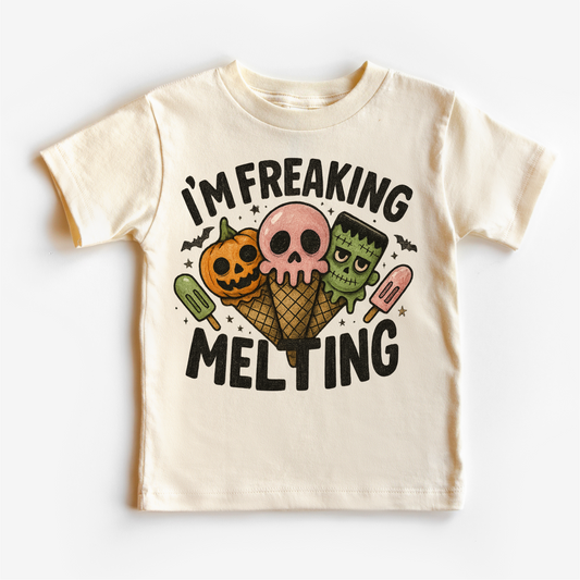 I'm Freaking Melting Ice-cream Halloween Shirt - Halloween Tee-Miller Ranch TX