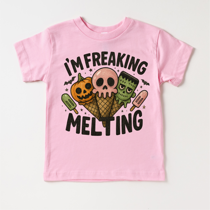 I'm Freaking Melting Ice-cream Halloween Shirt - Halloween Tee-Miller Ranch TX