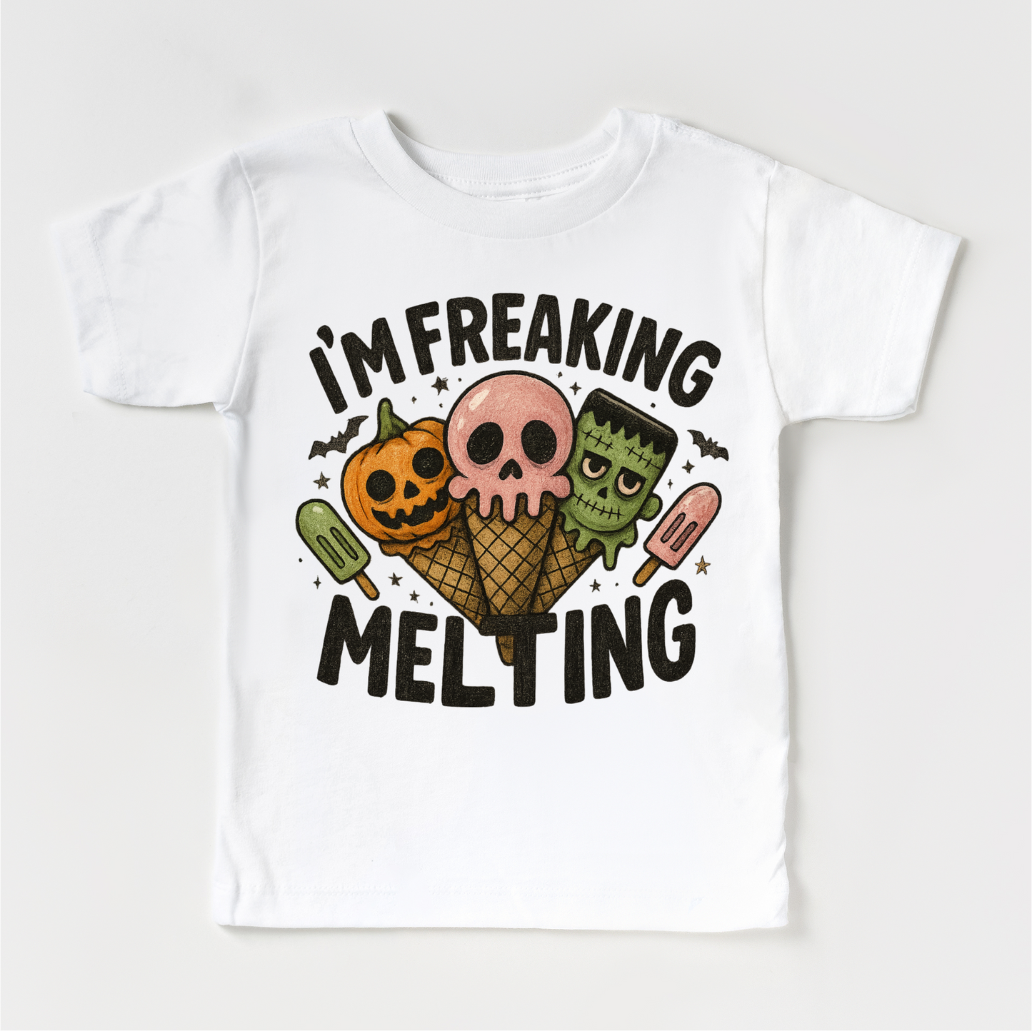 I'm Freaking Melting Ice-cream Halloween Shirt - Halloween Tee-Miller Ranch TX
