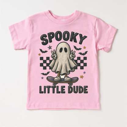 Spooky Little Dude Skater Halloween Shirt - Halloween Tee - MU92-Miller Ranch TX