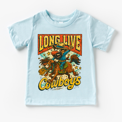 Long Live Cowboys Rodeo Country Western Shirt - Western Tee - MU98-Miller Ranch TX