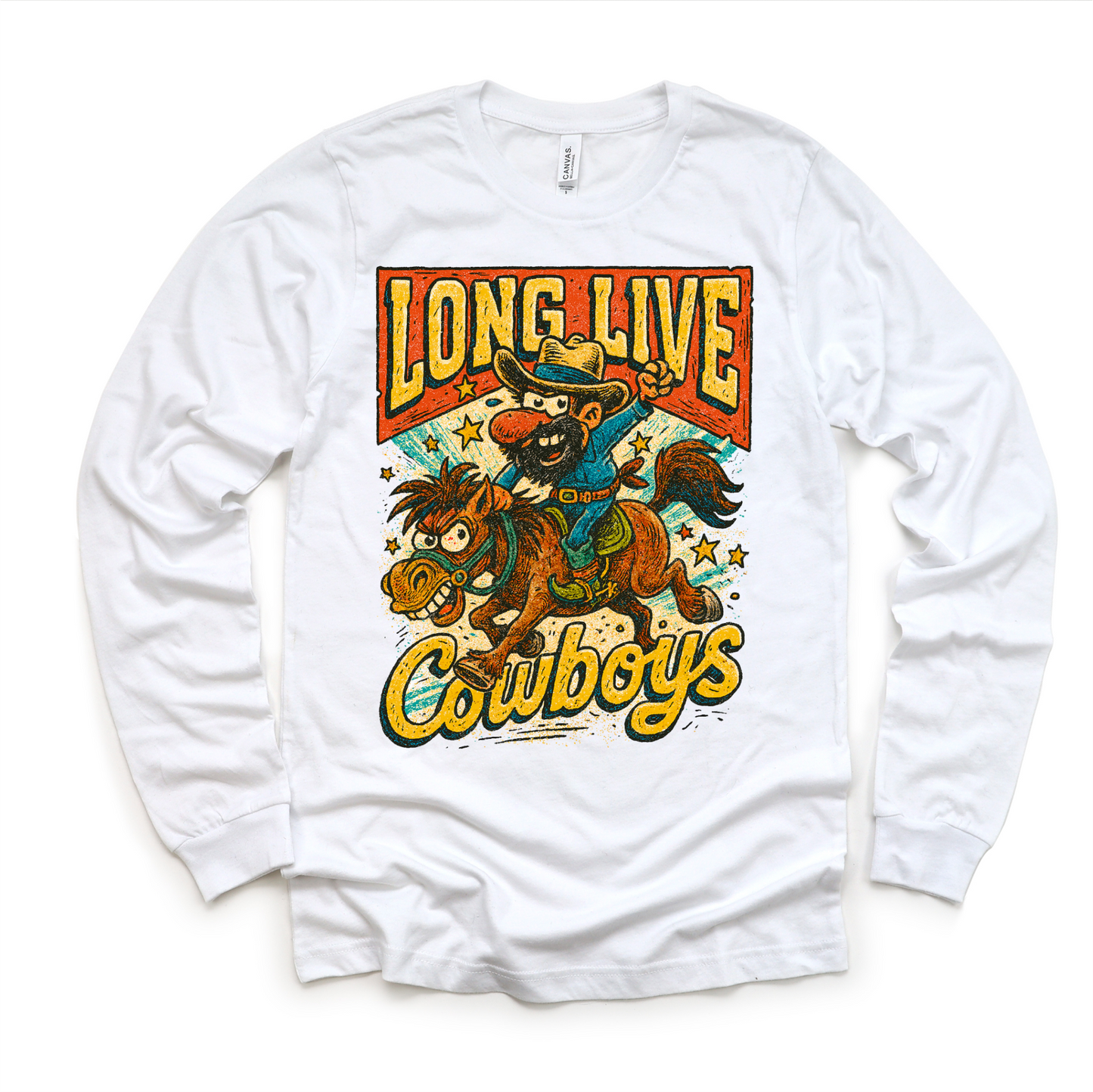 Long Live Cowboys Rodeo Country Western Shirt - Western Tee - MU98-Miller Ranch TX