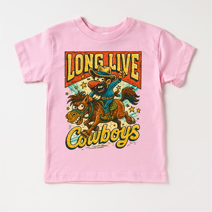Long Live Cowboys Rodeo Country Western Shirt - Western Tee - MU98-Miller Ranch TX