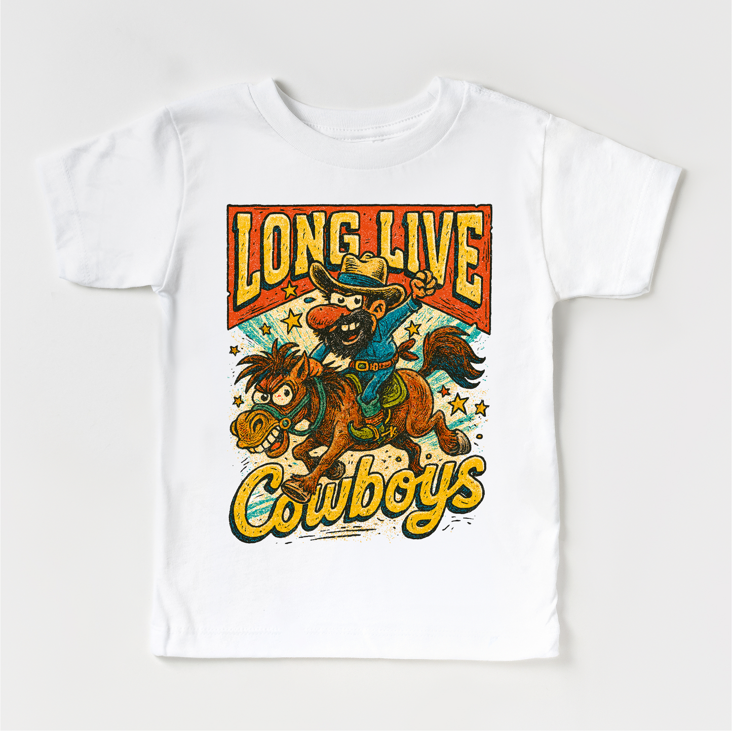 Long Live Cowboys Rodeo Country Western Shirt - Western Tee - MU98-Miller Ranch TX