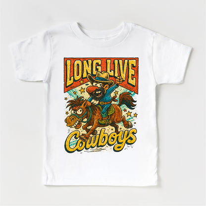 Long Live Cowboys Rodeo Country Western Shirt - Western Tee - MU98-Miller Ranch TX