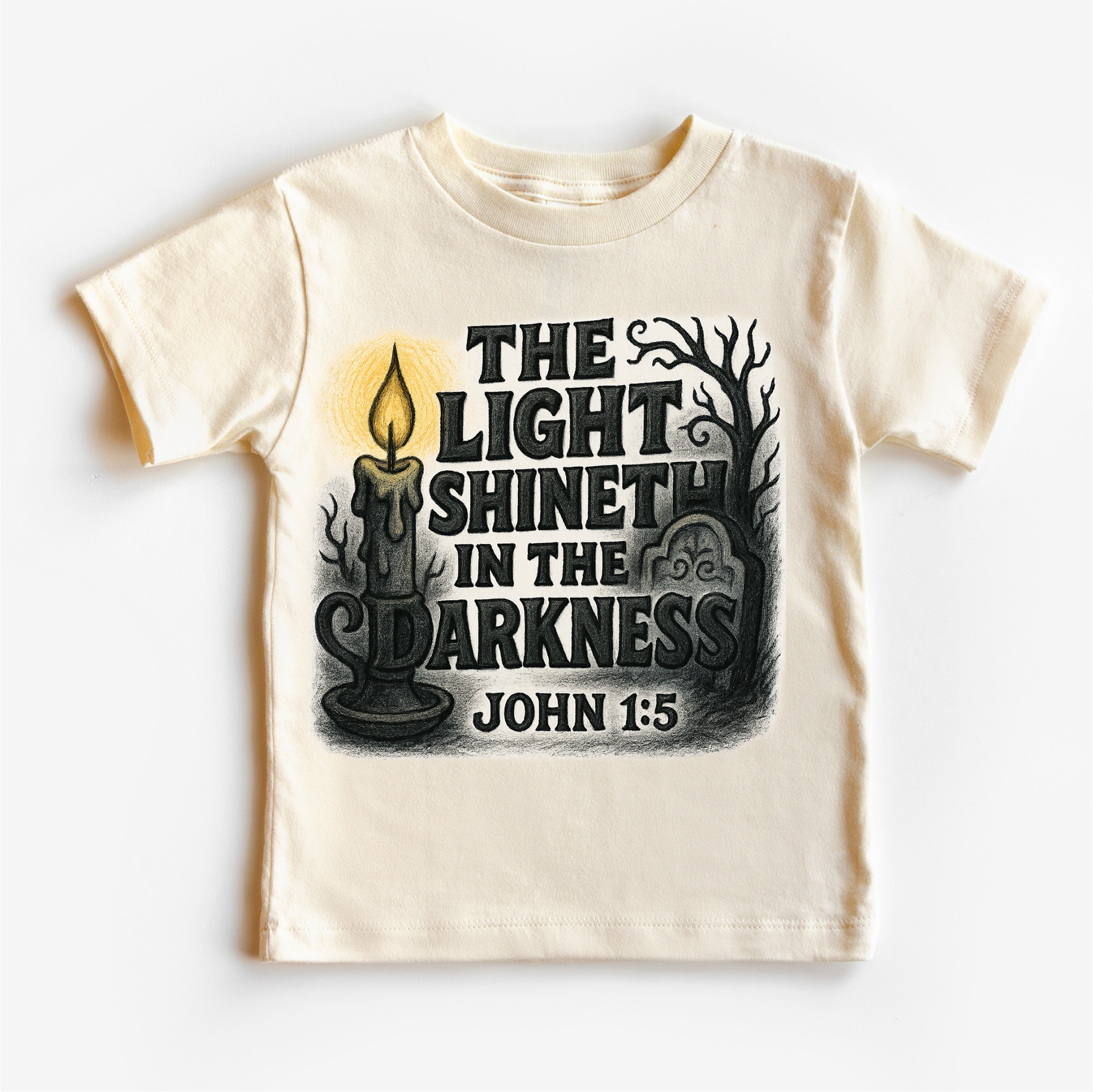 The Light Shineth In The Darkness Shirt - Christian Tee MZ26-Miller Ranch TX
