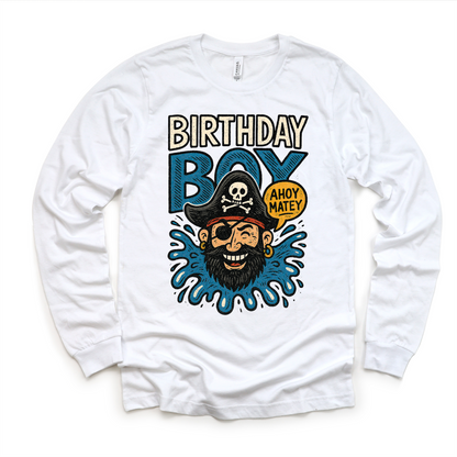 Pirate Birthday Boy Shirt - Boys Birthday Tee MZ32-Miller Ranch TX