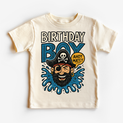 Pirate Birthday Boy Shirt - Boys Birthday Tee MZ32-Miller Ranch TX