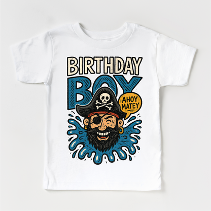 Pirate Birthday Boy Shirt - Boys Birthday Tee MZ32-Miller Ranch TX
