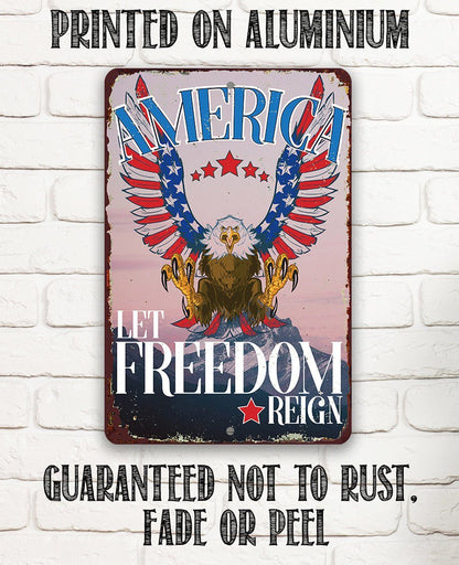 America - Metal Sign-Miller Ranch TX